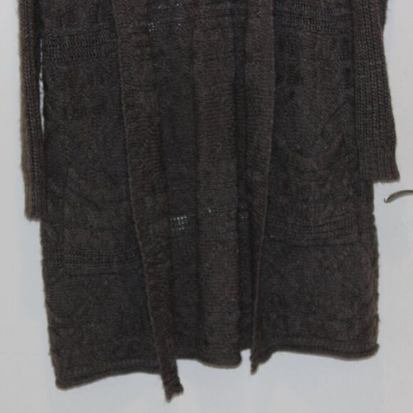 American Eagle Outfitters Brown Long  Open Front Cardigan Sweater Women's Size M - Picture 5 of 12